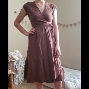 Dyed Universal Thread Muslin Wrap Dress